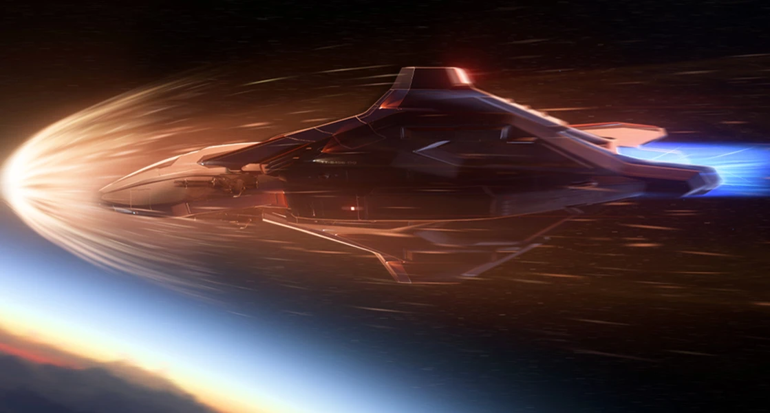 Image for article: The Sabre Firebird: Cutting-Edge Combat in Star Citizen's Skies