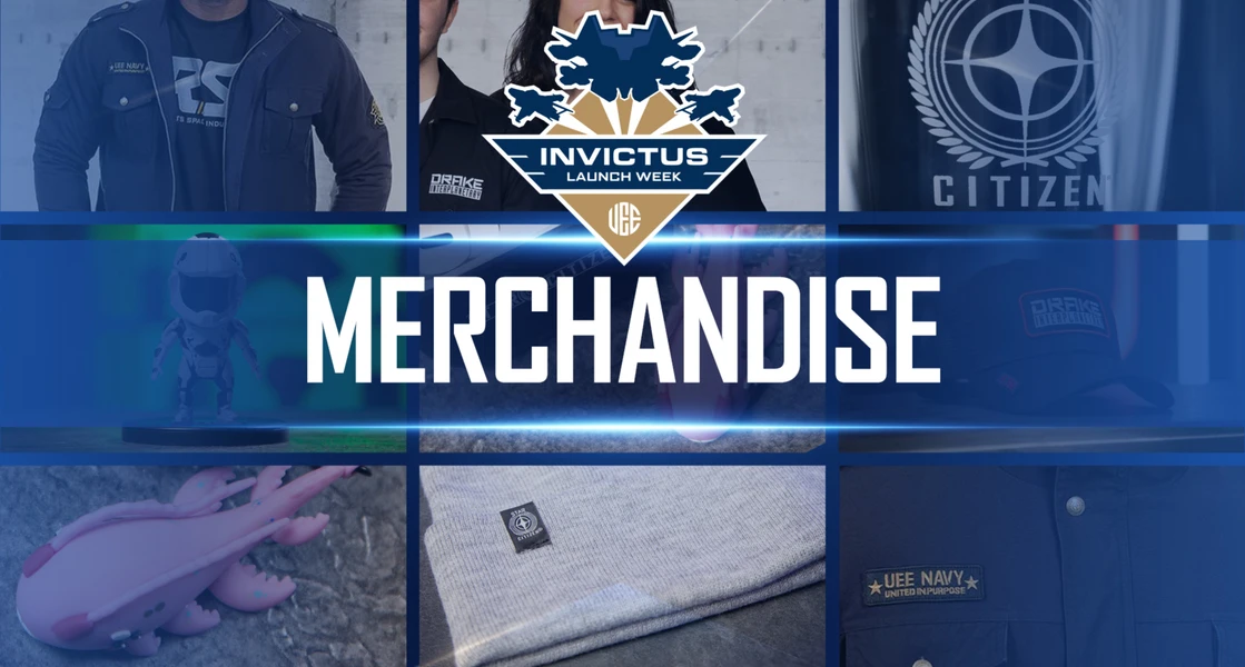Image for article: Celebrating the Fleet: Invictus Launch Week 2954 Merchandise