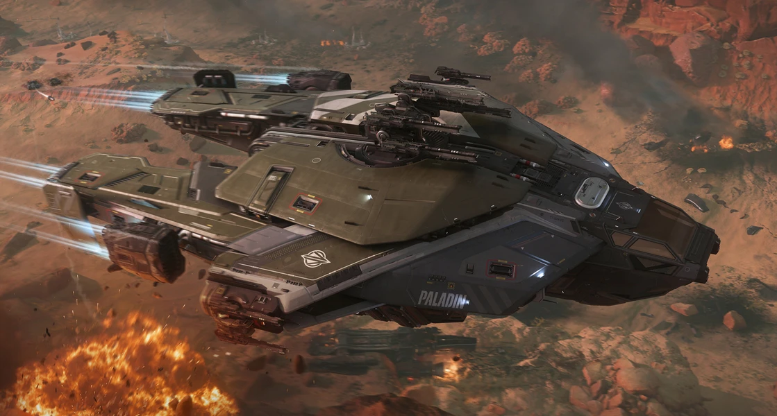 Image for article: Anvil Paladin: The Ultimate Defensive Gunship for Star Citizen